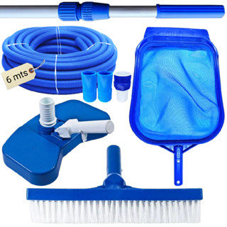 KIT LIMPEZA PARA PISCINAS MANGUEIRA ECOLÓGICA 6MT CABO 2 MT em Oferta na Shopee