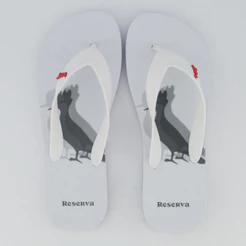 Chinelo Reserva Pica Pau Blur Branco