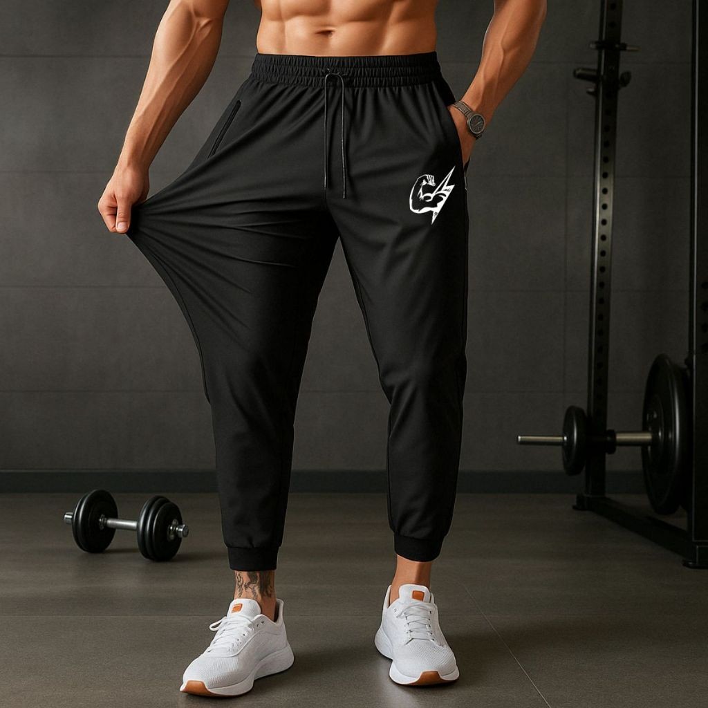 Calça Chimpa Raio Fit Ness Modelo Esportivo Dry Fit Moda Casual Tecido Flanelado Confortável