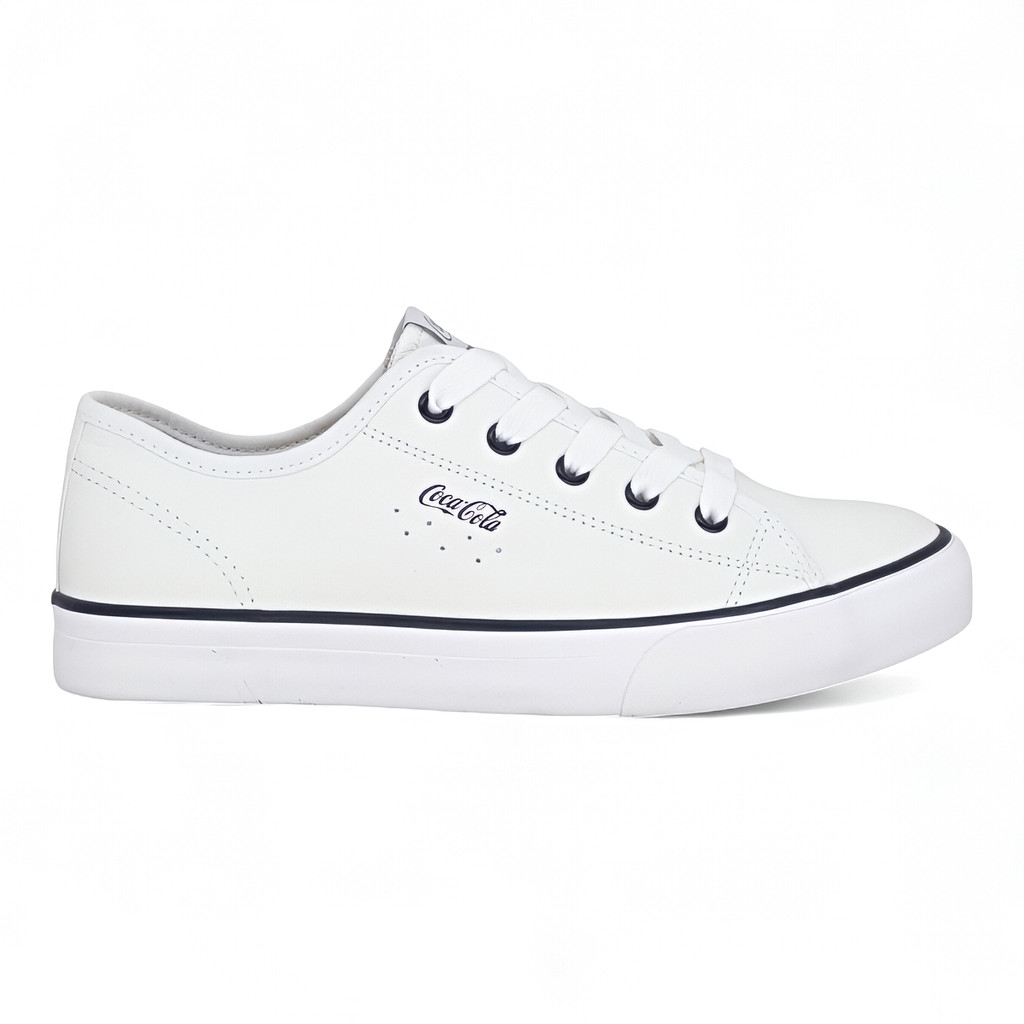 Tenis Coca Cola Feminino Branco Stream Leather Casual Macio Original em Oferta na Shopee