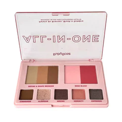 Paleta de Bronzer Blush Sombras Ruby Rose All In One Hbm1002