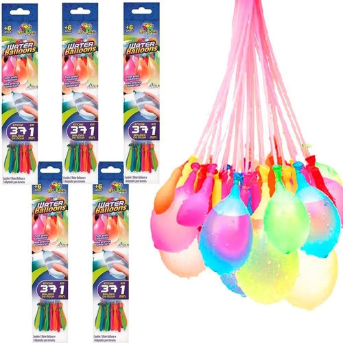 Kit Com 222 Balões D´água Guerrinha De Bexigas Water Balloon Cor Colorido Liso em Oferta na Shopee