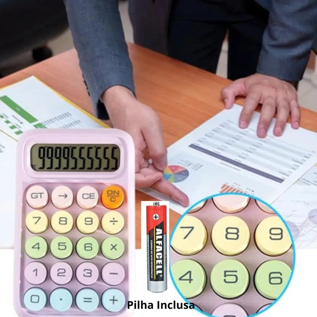 Calculadora De Teclado Mecânico De Alta Beleza Exame Especial De Computador Portátil De 12 Bits