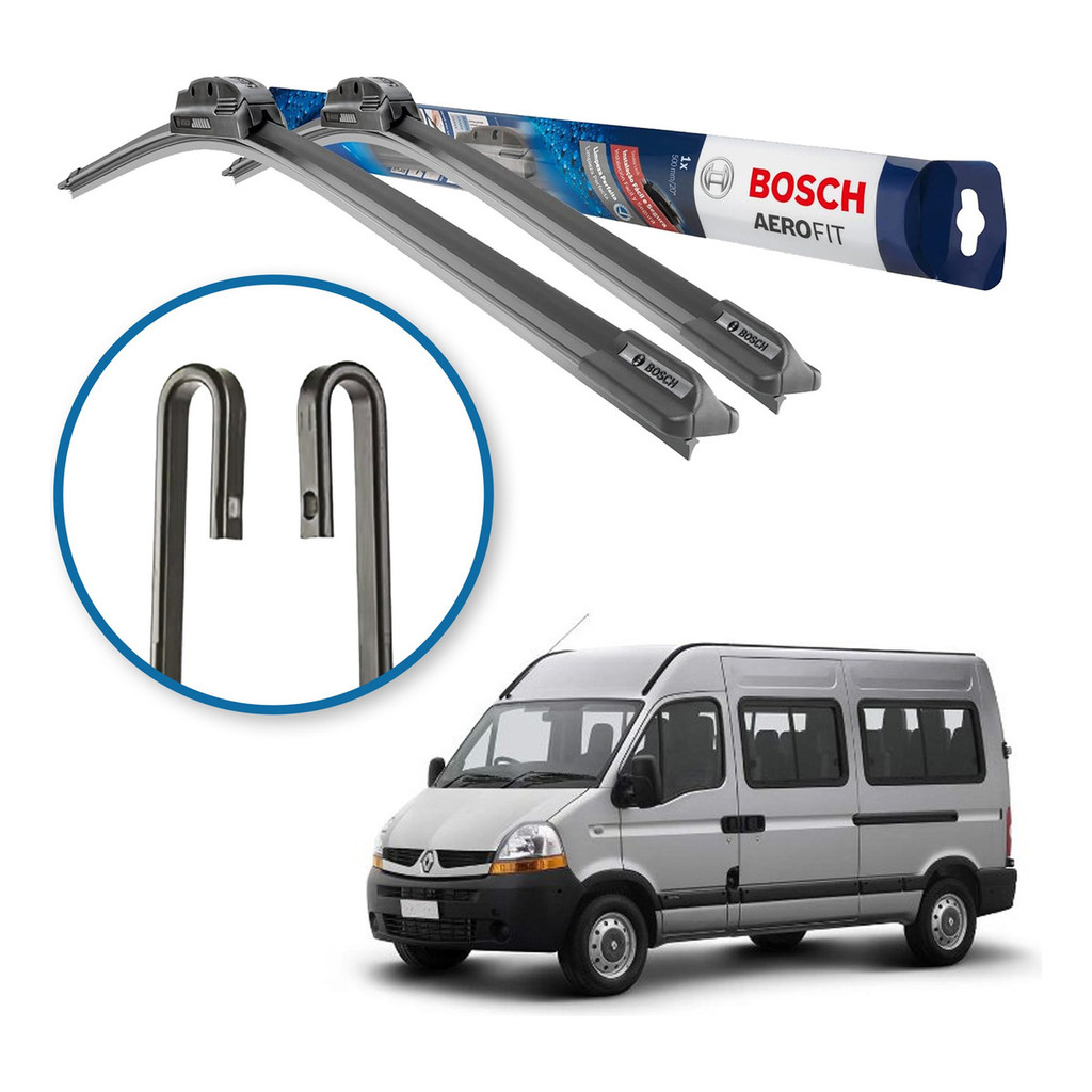 Palheta Limpador Parabrisa Bosch Renault Master 2002 a 2013 em Oferta na Shopee