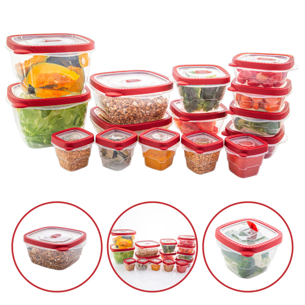 Kit 15 Potes Herméticos Alta Qualidade Plásticos Porta Mantimentos