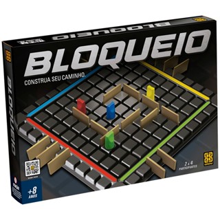 JOGO DE TABULEIRO BLOQUEIO CONSTRUA SEU CAMINHO GROW BRINQUEDOS MESA TABULEIRO DESAFIO ESTRATÉGIA em Oferta na Shopee