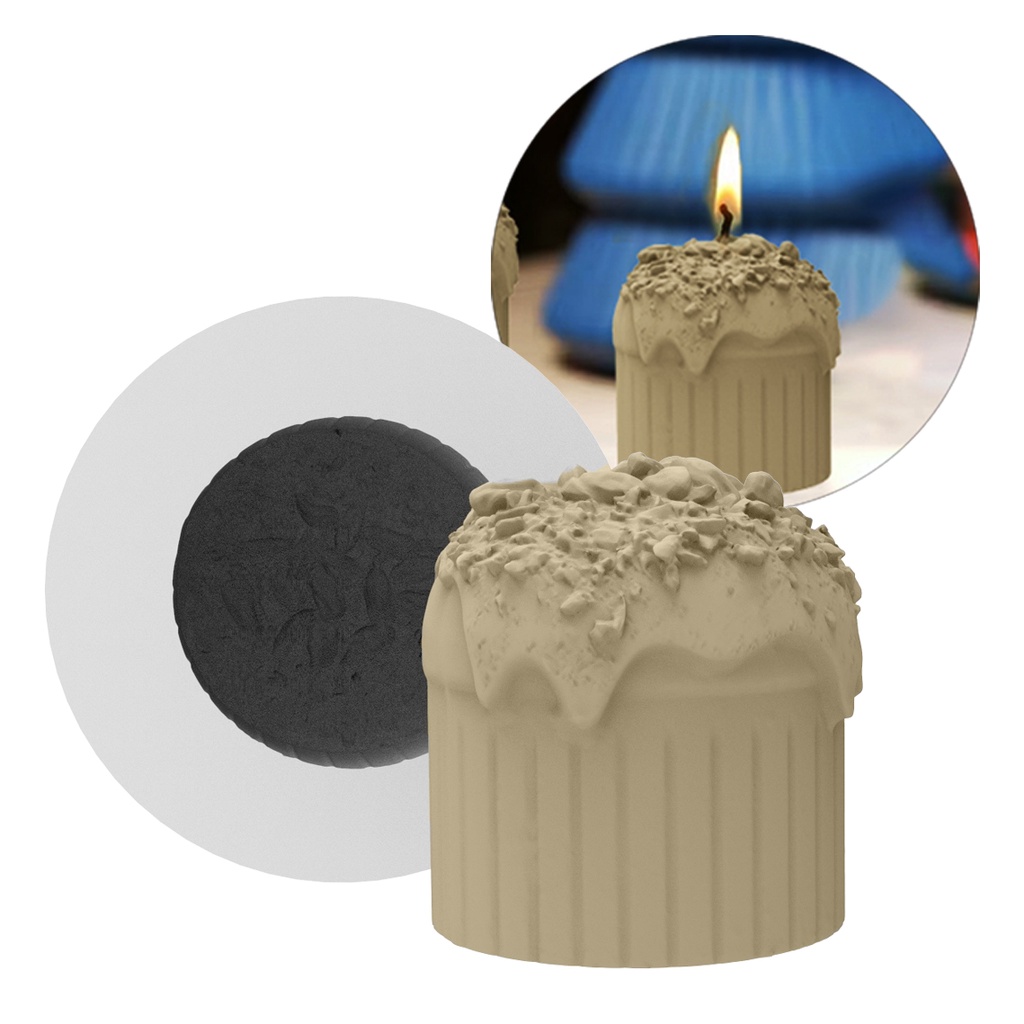 Molde de Silicone Mini Panetone de Chocolate (Chocotone) Decoração de Natal | Velas, Sabonetes, Resina e Gesso