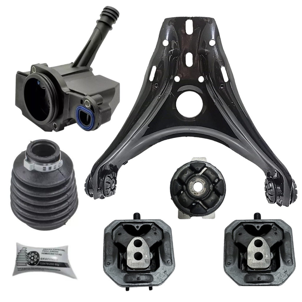 Kit coxins motor e cambio + antichama + bandeja e coifa LC Gol Motor AT