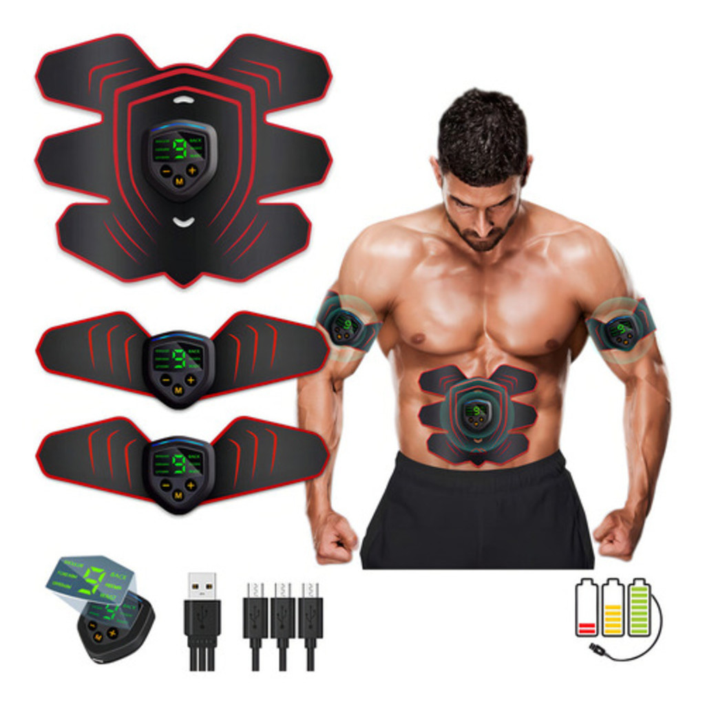 Estimulador Abdominal Abs Pro Tonificador Muscular Ems USB