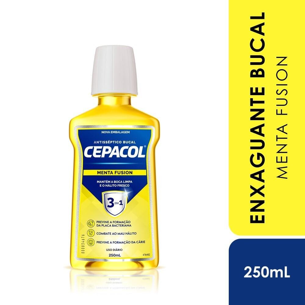 Enxaguante Bucal Cepacol Menta Fusion 250Ml em Oferta na Shopee