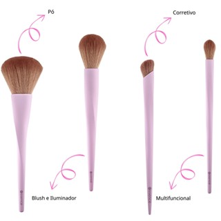 KIT 4 PINCÉIS PARA ROSTO essence em Oferta na Shopee