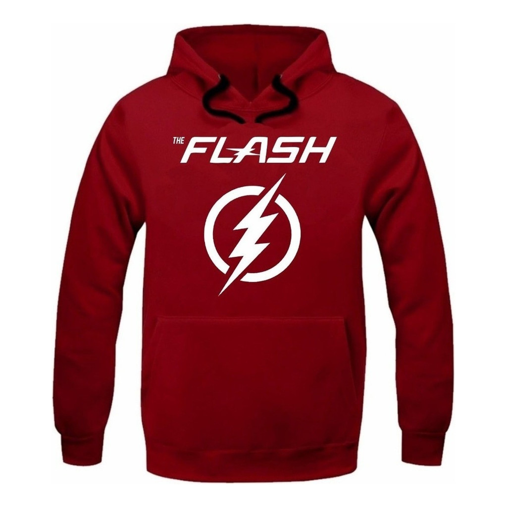 Blusa Moletom canguru Casaco Flash Seriado Moletom DC