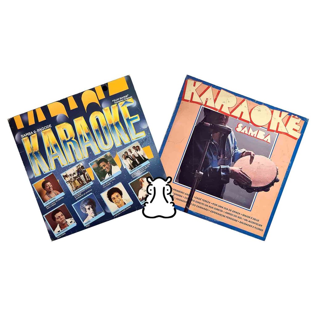 2 LPs Karaokê de Samba - Disco de Vinil - Hm