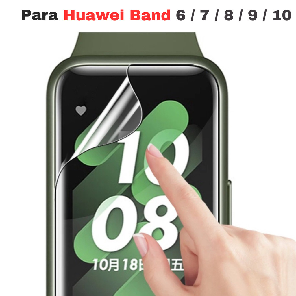 Película Proteção tela toda Para Huawei Band 6, 7, 8, 9 e 10