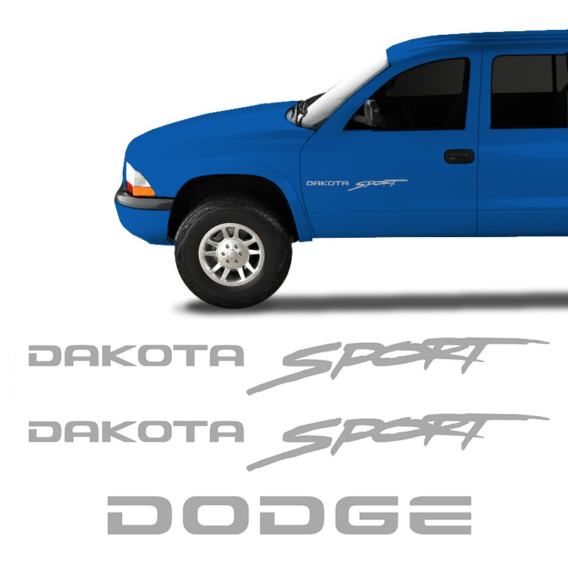 Adesivos Dakota Sport Dodge Emblemas Lateral/traseiro Prata em Oferta na Shopee