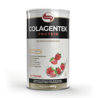Colágeno Colagentek Protein Bodybalance Pote 460g Vitafor Morango em Oferta na Shopee