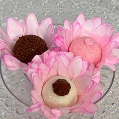 Forminha para Doces Finos - Madri Rosa Bebe - 30 unidades - Decora Doces - Rizzo