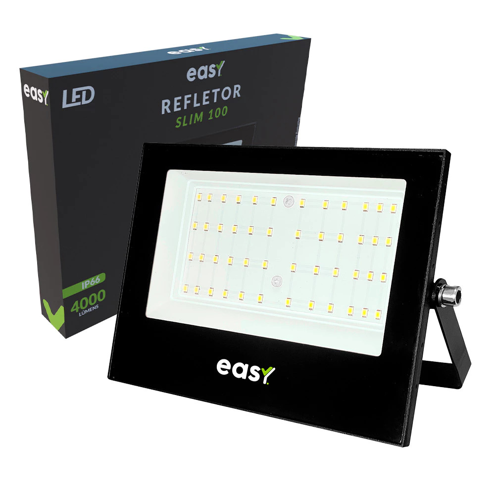 Refletor Led 100W 6500k Bivolt Ip66 Easy