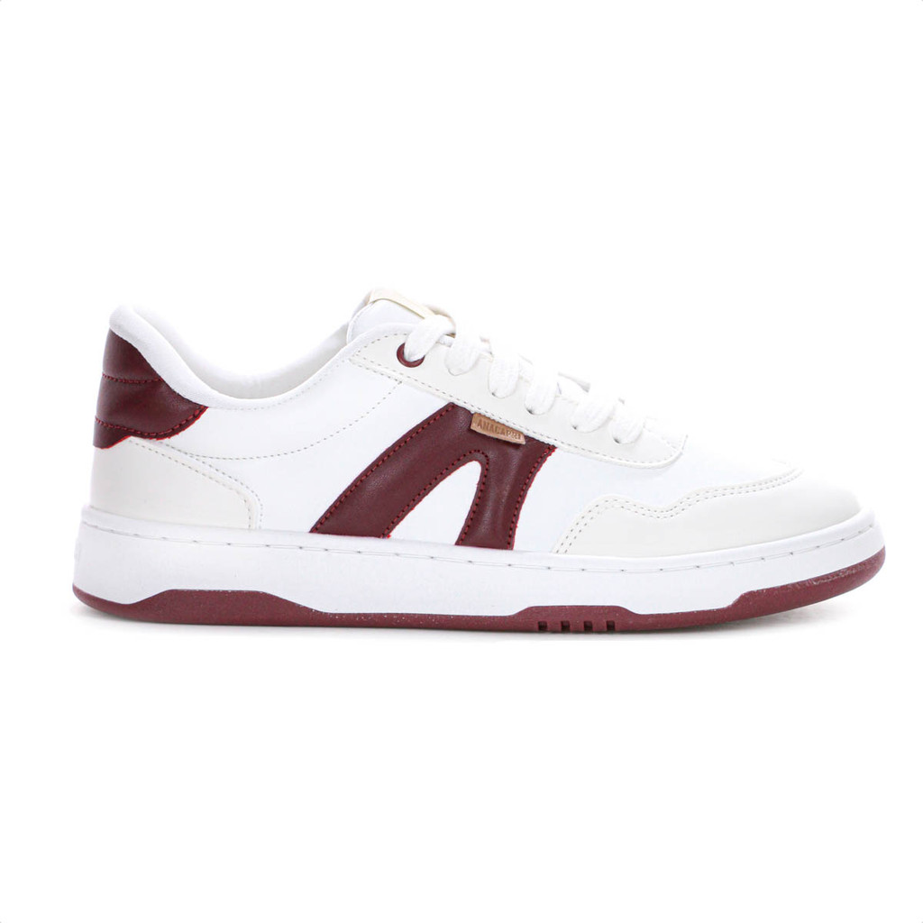 Tênis Anacapri AC1119 Virginia Fonseca Branco e Bordô - Feminino em Oferta na Shopee