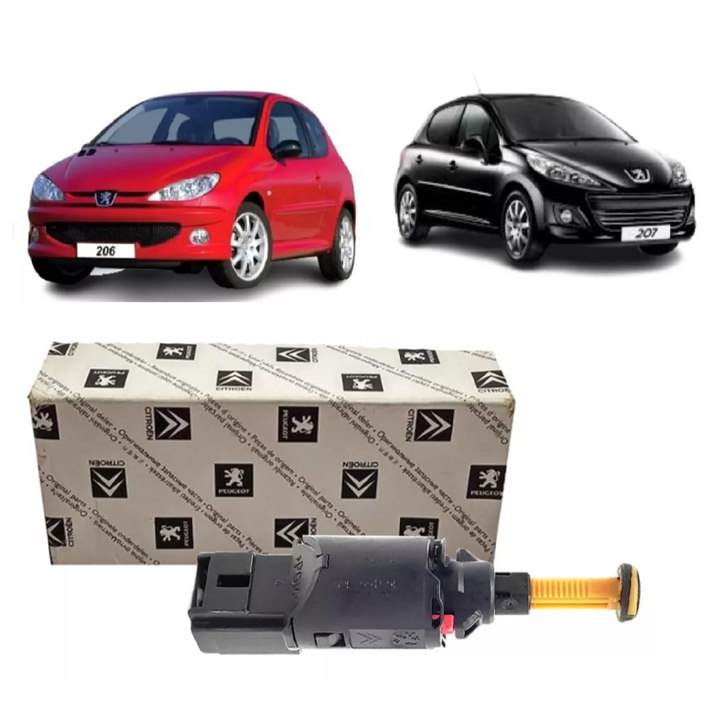 Interruptor Pedal Luz Freio Peugeot 207 Original 2 Pinos - 453444 em Oferta na Shopee
