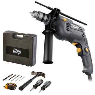 Furadeira de impacto 3/8pol 700W com kit de acessórios - WF 700K10 Wap em Oferta na Shopee