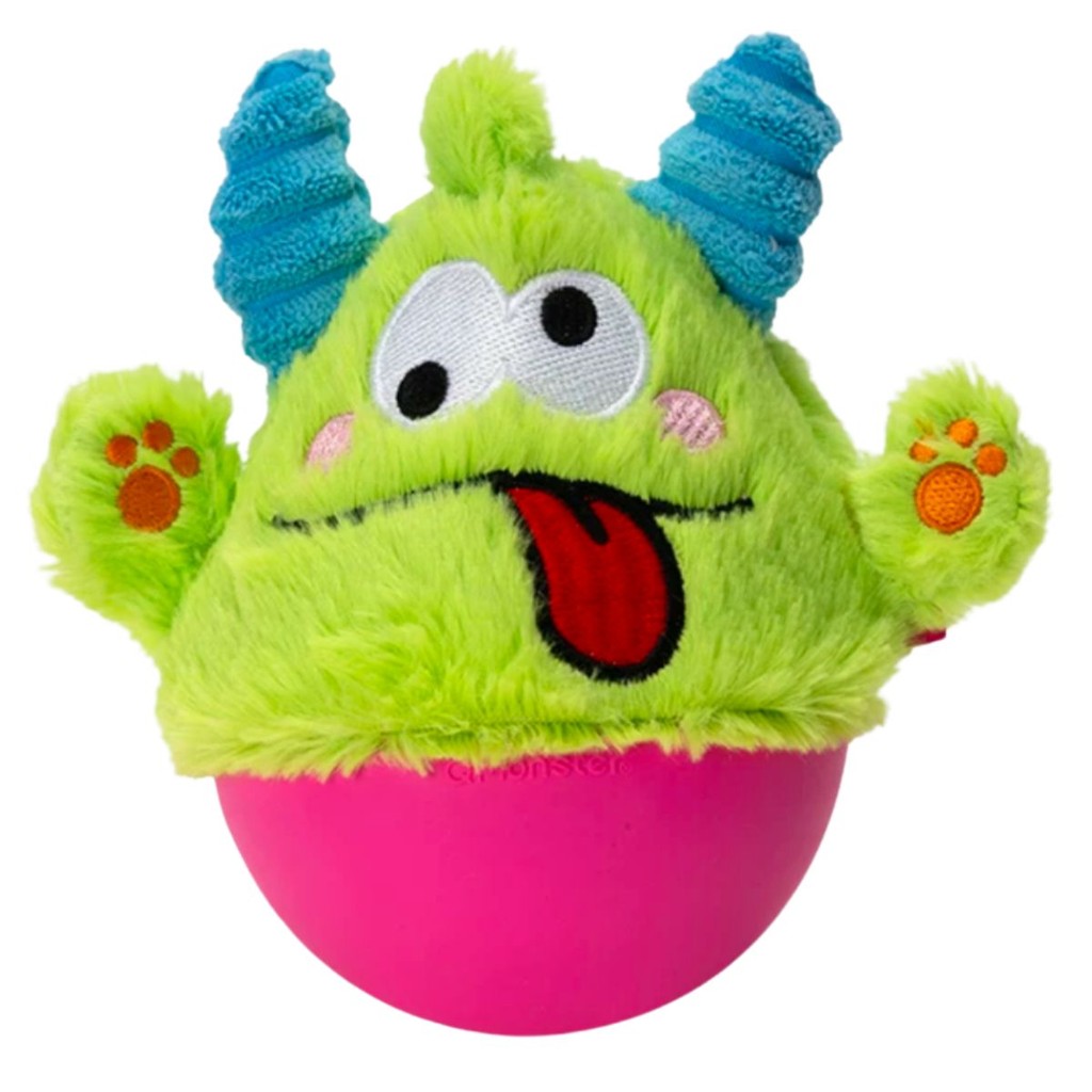 Brinquedo João Bobo Para Cães da Petta - Verde e Rosa