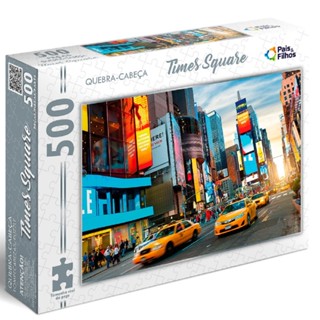 QUEBRA CABEÇA TIMES SQUARE 500 PEÇAS PAIS E FILHOS PUZZLE PAISAGEM PONTO TURÍSTICO NOVA YORK IORQUE em Oferta na Shopee
