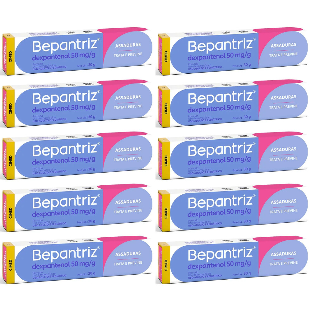 Kit C/ 10un Bepantriz Pomada Para Assaduras 30g Cada