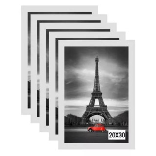 Kit 5 Porta Retrato 20x30 Branca Com Vidro Decoração Parede em Oferta na Shopee