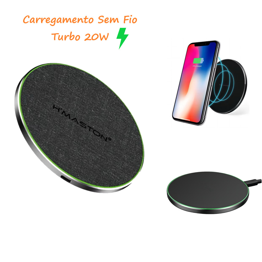Carregador Sem Fio de Carregamento Rápido 15/20W