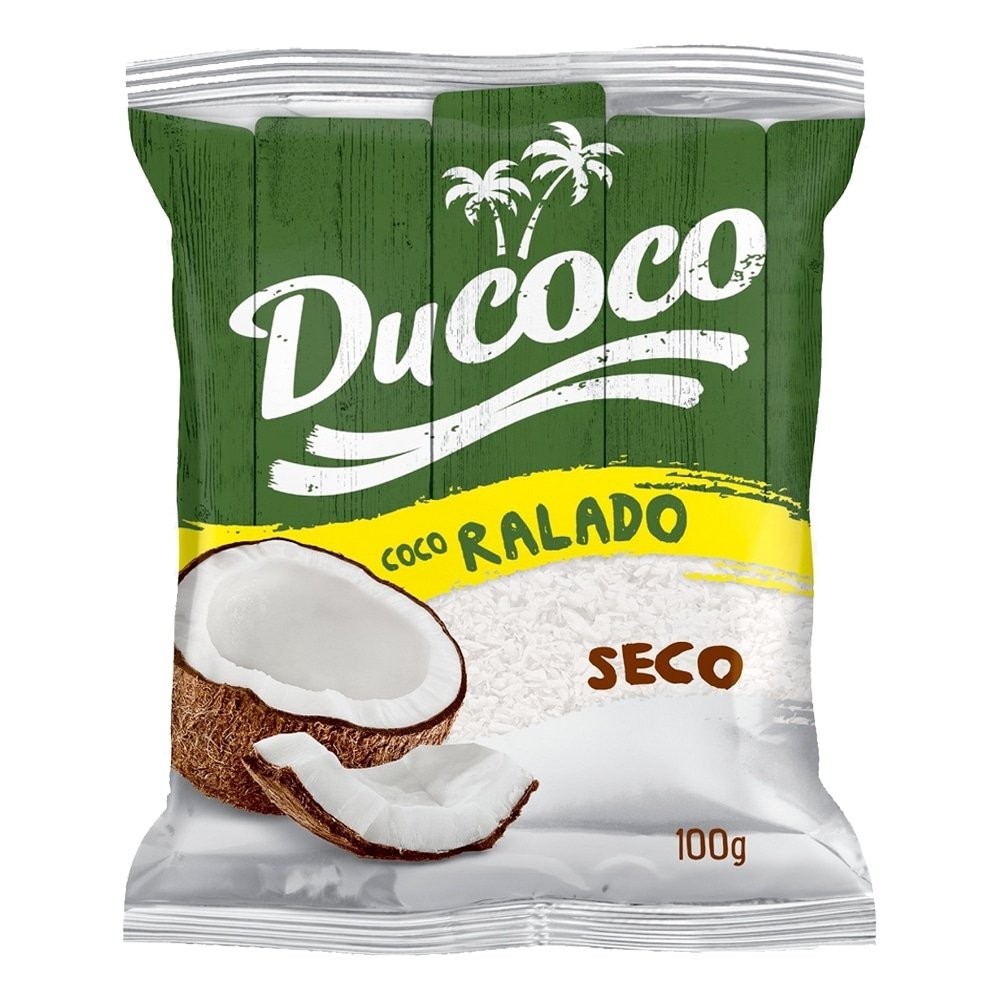 Coco Ralado Seco Ducoco 100g - Embalagem com 24 Unidades