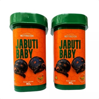 Ração Extrusada Para Jabuti Baby Tartaruga Filhote Nutricon 80g 2 unidades em Oferta na Shopee