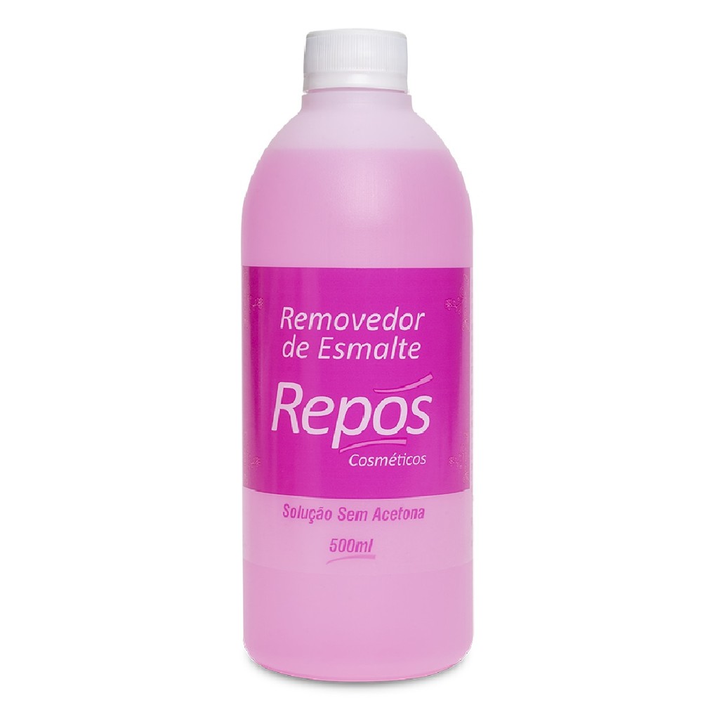Repos Removedor Rosa De Esmalte Sem Acetona 500ml em Oferta na Shopee