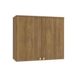 Armário Aéreo Cozinha Modulado Botanic M632 c/ 2 Portas 80cm Nogueira - Kappesberg