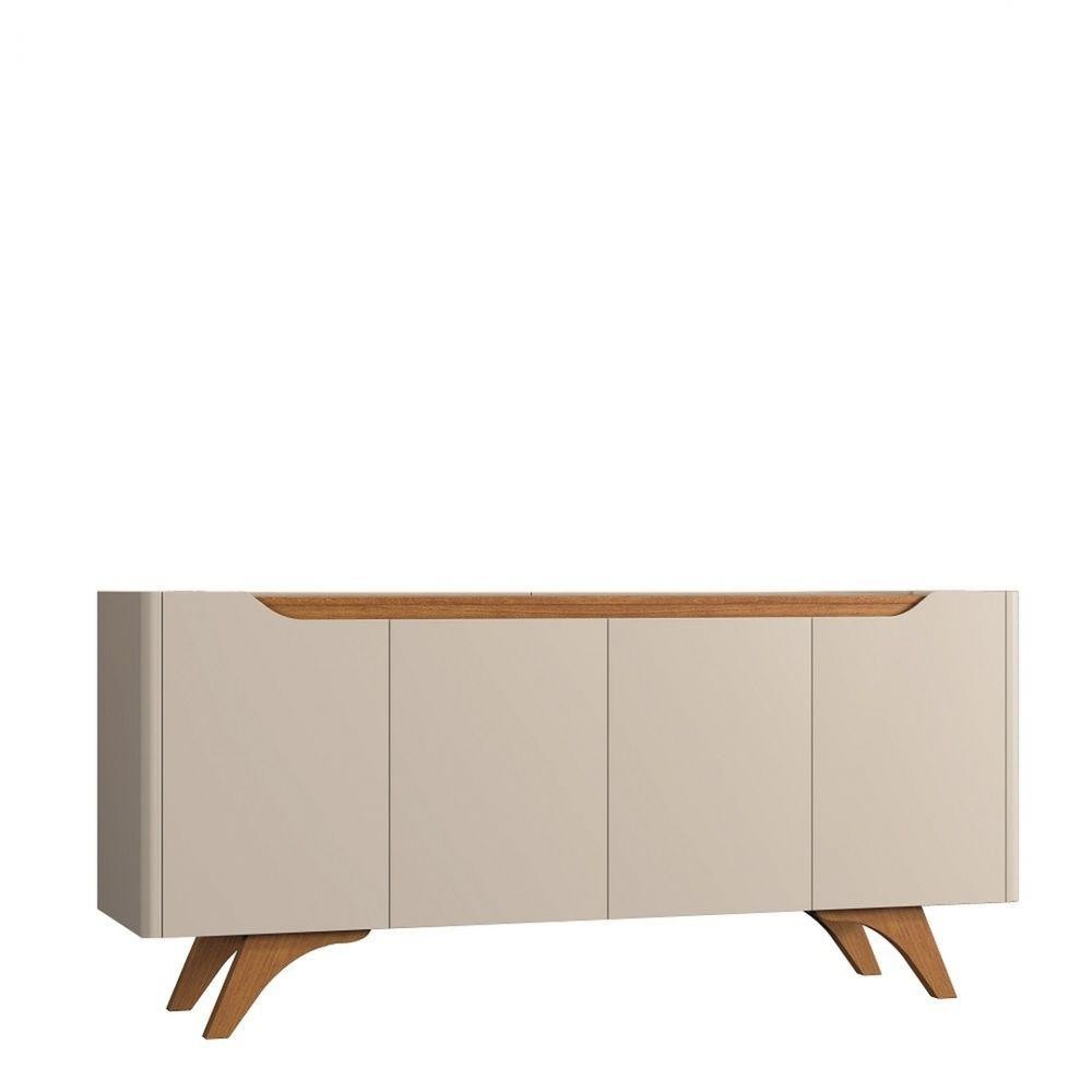 Buffet Grécia 4 Portas Com Pés Em Madeira Maciça Mavaular em Oferta na Shopee