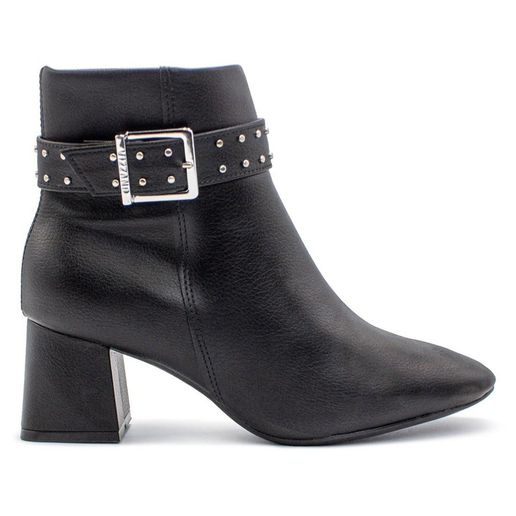 Bota Vizzano Feminina Salto Bloco Napa Zurique Zíper Fivela - Women Shoes