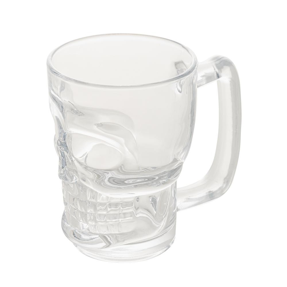 Caneca de Chopp Lyor Caveira Rock Style de Vidro 365ml - Home & Living