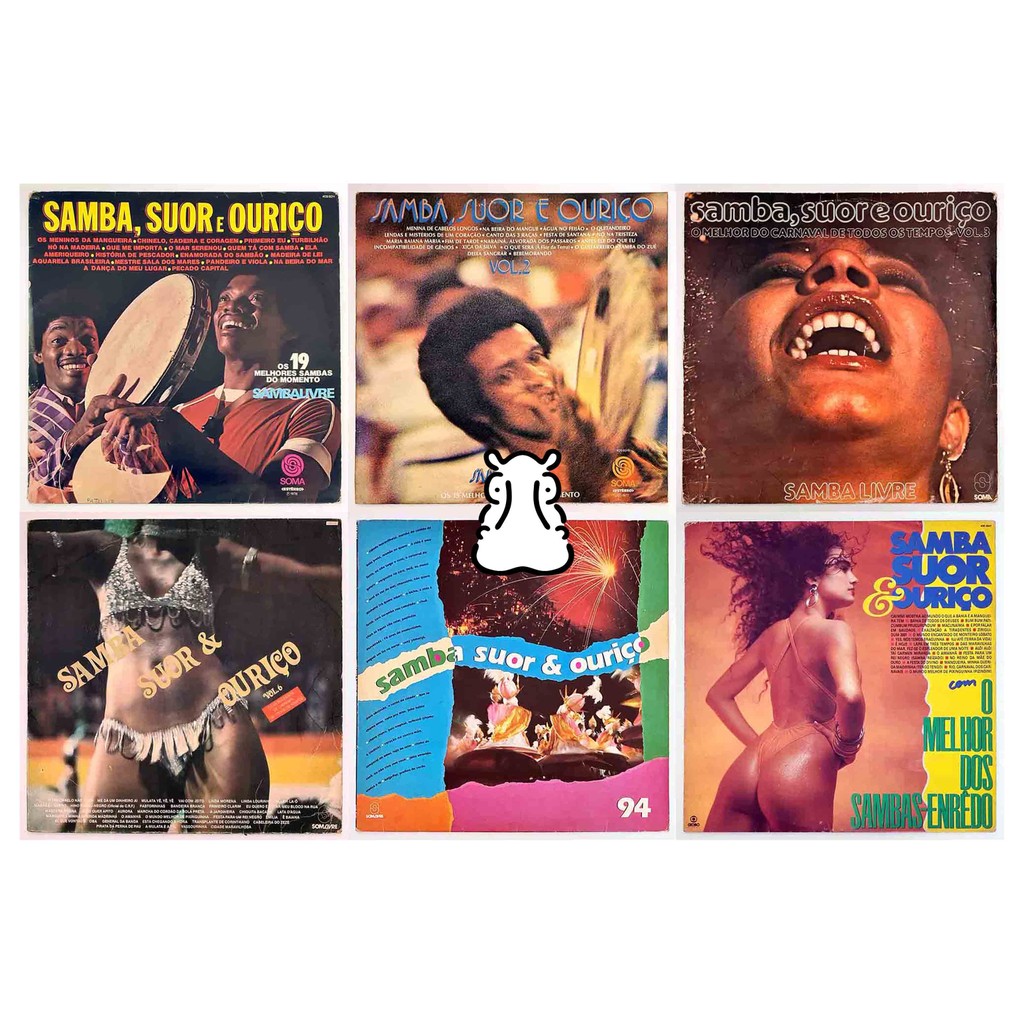 6 LPs Samba Livre - Samba Suor e Ouriço - Vinil  - Hm