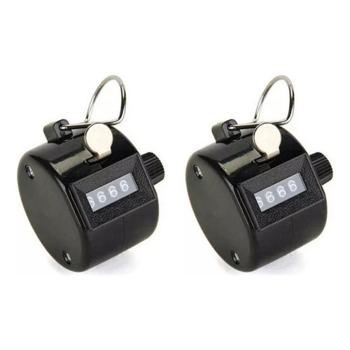 KIT 2 CONTADOR MANUAL 4 DIGITOS FLUXO DE PESSOAS CANTO DE PASSAROS