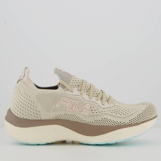 Tênis Fila Go Trainer Feminino Bege em Oferta na Shopee