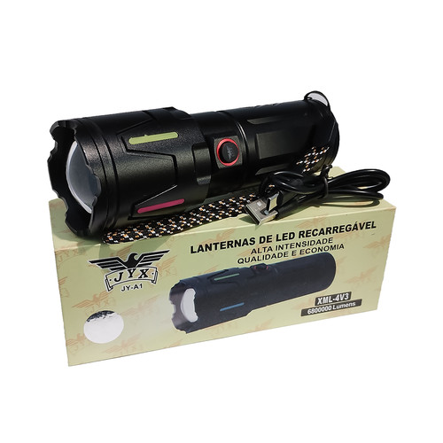Lanterna Tatica Caça Camping Selva Power Bank 6800000 lumens