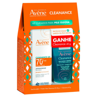 Kit Protetor Solar Avène Cleanance UV Antioleosidade FPS 70 40g e Ganhe Cleanance Gel 40g em Oferta na Shopee