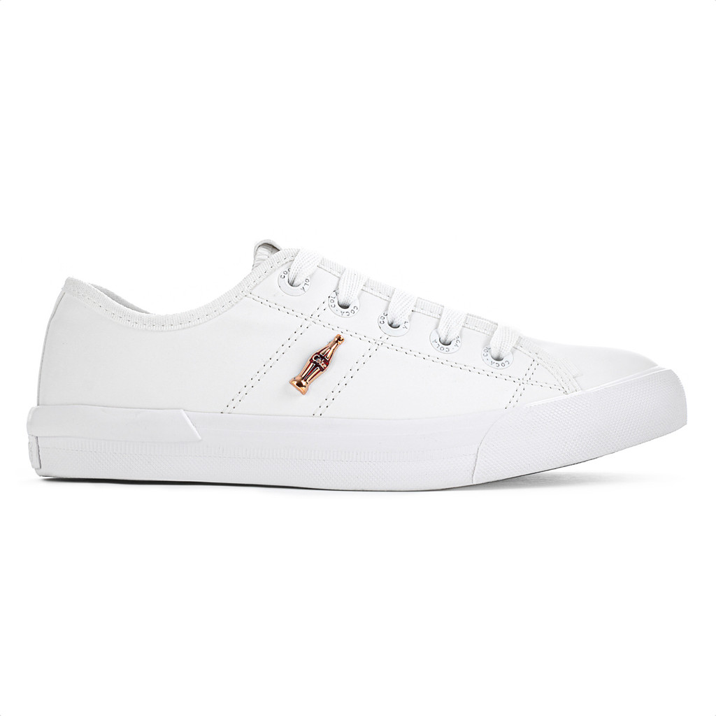 Tênis Coca Cola Miami Town Branco - Feminino em Oferta na Shopee