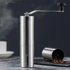 Moedor De Café Manual Portátil Base Aço Inox