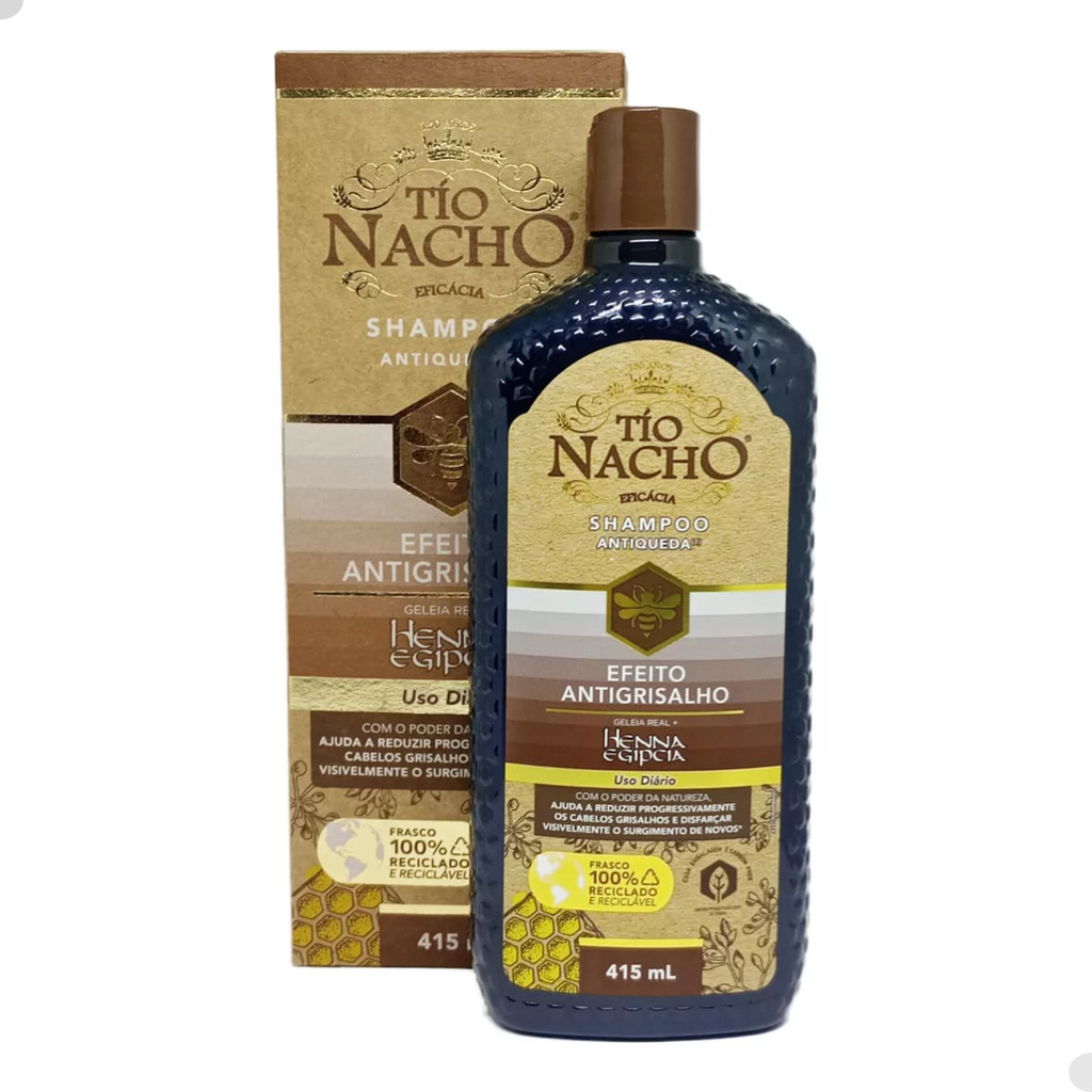 Shampoo Tio Nacho Anti-Grisalho 415 ML em Oferta na Shopee