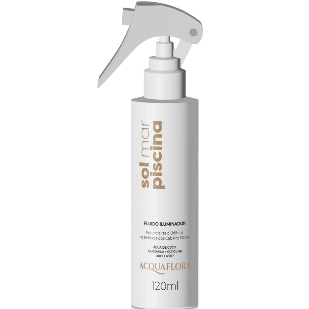 Fluido Iluminador Sol Mar Piscina 120ml - Acquaflora em Oferta na Shopee