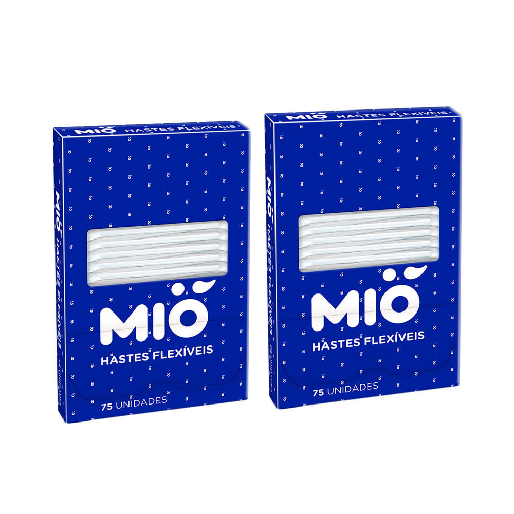 Kit 2 Haste Flexível Mió 75 Unidades em Oferta na Shopee