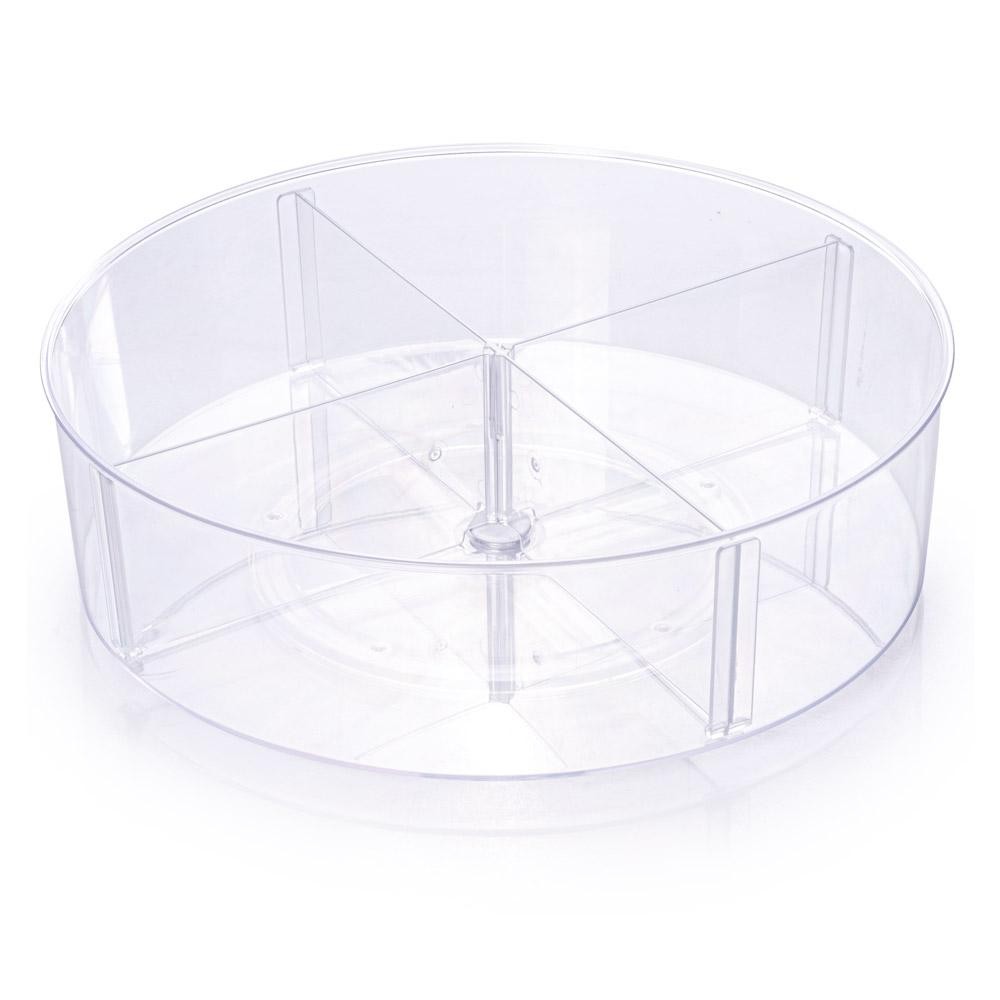 Organizador Giratório com 4 Divisórias Plástico Plasútil em Oferta na Shopee