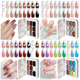 Conjunto De Paleta De Pigmentos De Esmalte 9 Em 1 Limegirl Para Design De Unhas Em Gradie…