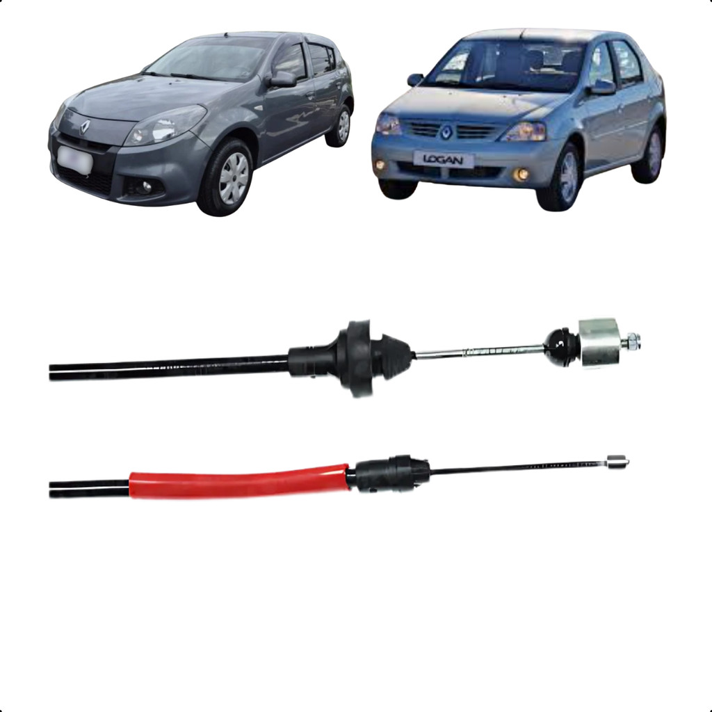 Cabo Embreagem 1125mm Logan Sandero 1.0 16V I 1.6 8V 08/13 em Oferta na Shopee